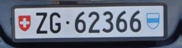 Zug zg kontrollschild