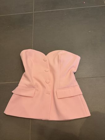 Damen elegantes Top Rosa Grösse M