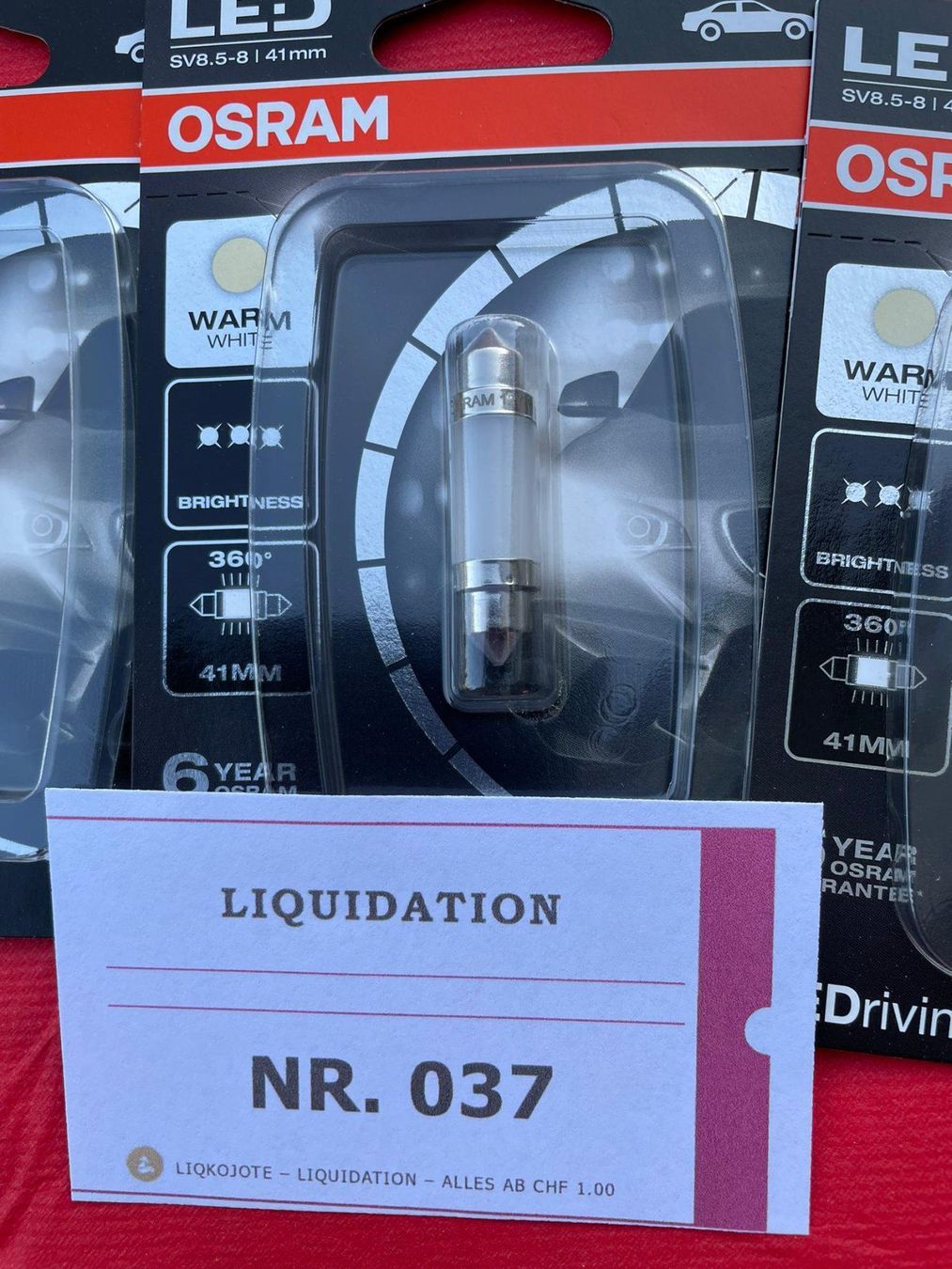 Lampade: 3x Osram Auto Birnenen LED SV8.5-8 12V – Nuovo e nell'imballaggio originale da Wängi venduto da LiqKojote 1