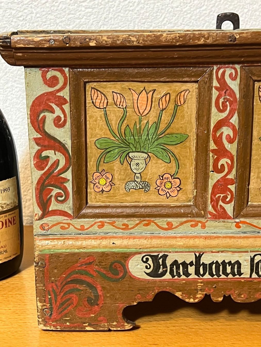 Cassapanche: Antike kleine Truhe Barock 1751 – Usato da Vaduz venduto da Unikate-Markt 3