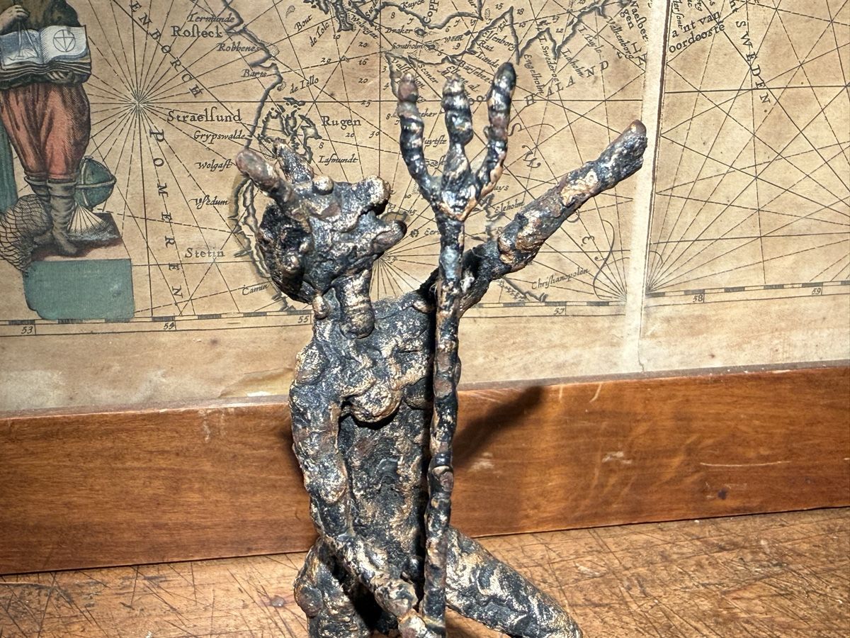 Tutte le decorazioni: Antiker Eisen Engel Dämon Skulpturen  2x  – Usato da schaffhausen venduto da VintAntik_1980 6