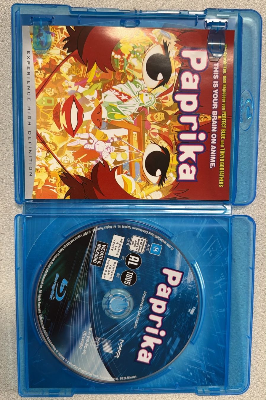 Tutti i DVDs: PAPRIKA BLU-RAY ANIME – Usato da Zürich venduto da freioccasionen 1