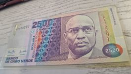 Banknote Cabo Verde 2500 Escudos 20.1.1989 