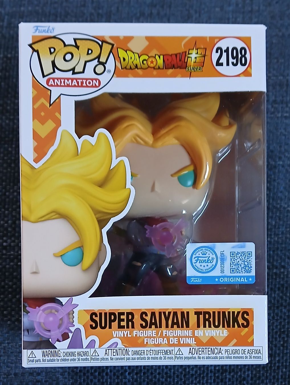 Funko Statuette: Funko Pop Dragon Ball Super Saiyan Trunks, No.2198 – Nuovo e nell'imballaggio originale da Le Sentier venduto da Funko-Pop-1979