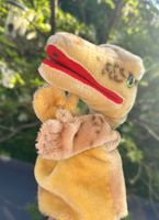 Vintage Steiff 60-er Jahre Gaty Alligator HandPuppe Krokodil