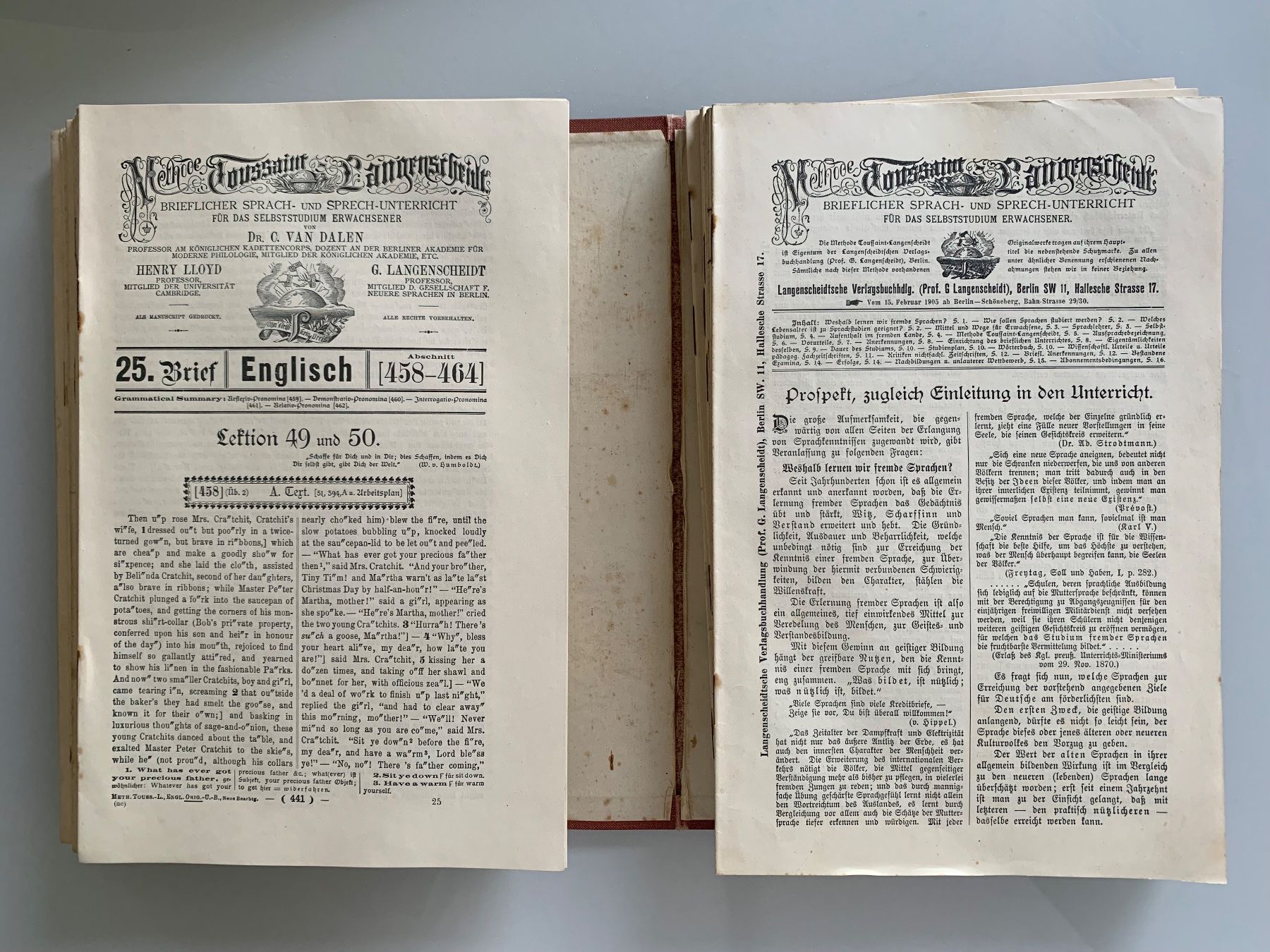 Libri: Original-Methode Toussaint Langenscheidt: Englisch. I und II – Usato da Basel venduto da SusaSandig 7