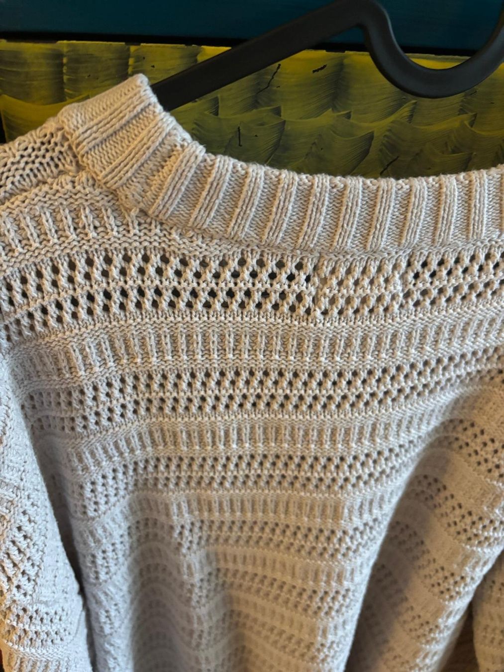H&M Maglioni & Felpe: Gestrickter Oversize-Pullover, beige, Gr. L/XL – Usato da Bülach venduto da reaos 5
