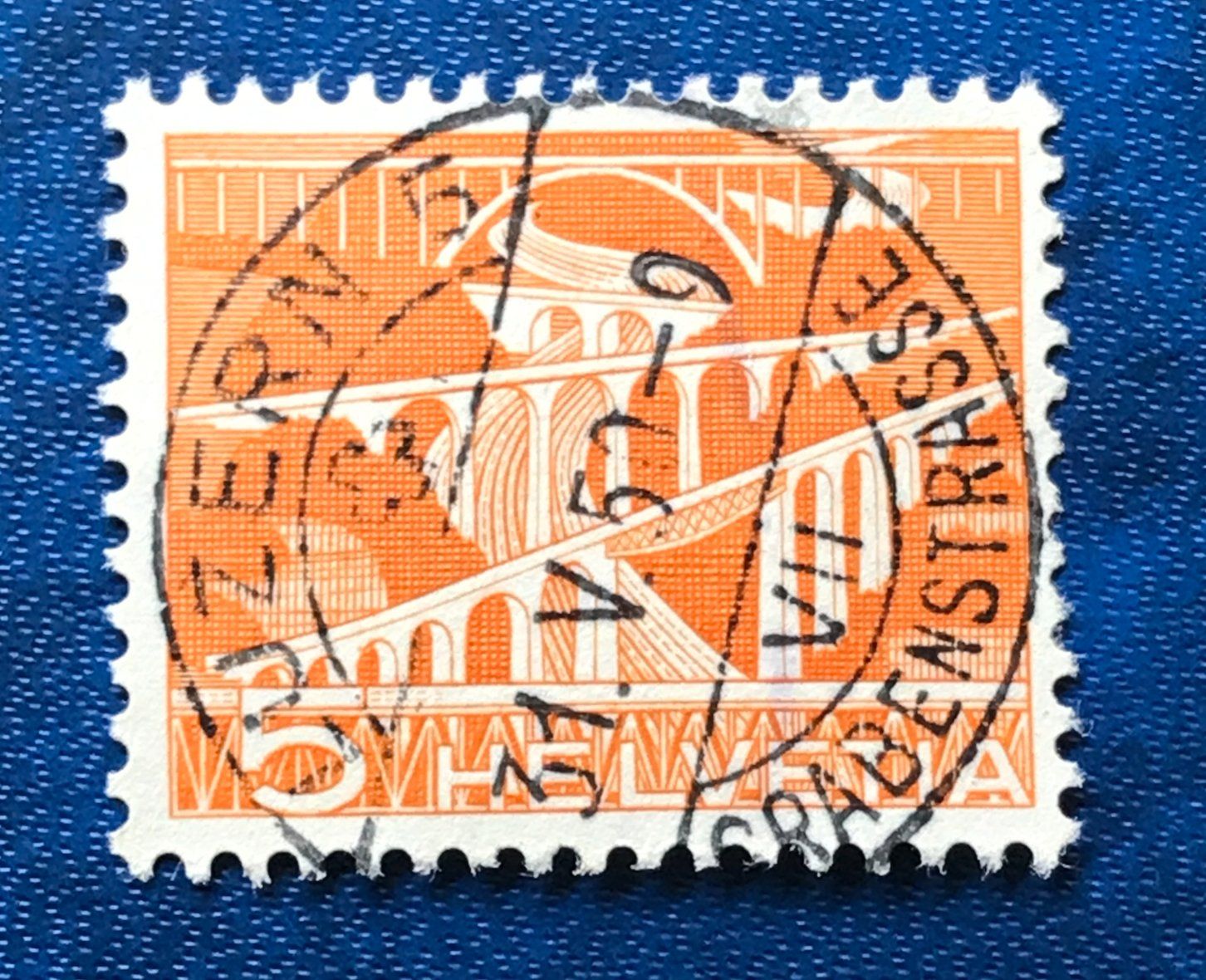 Tutti i francobolli: Nr.298 Technik und Landschaft GESTEMPELT Luzern  – Usato da Aarau venduto da Billa007