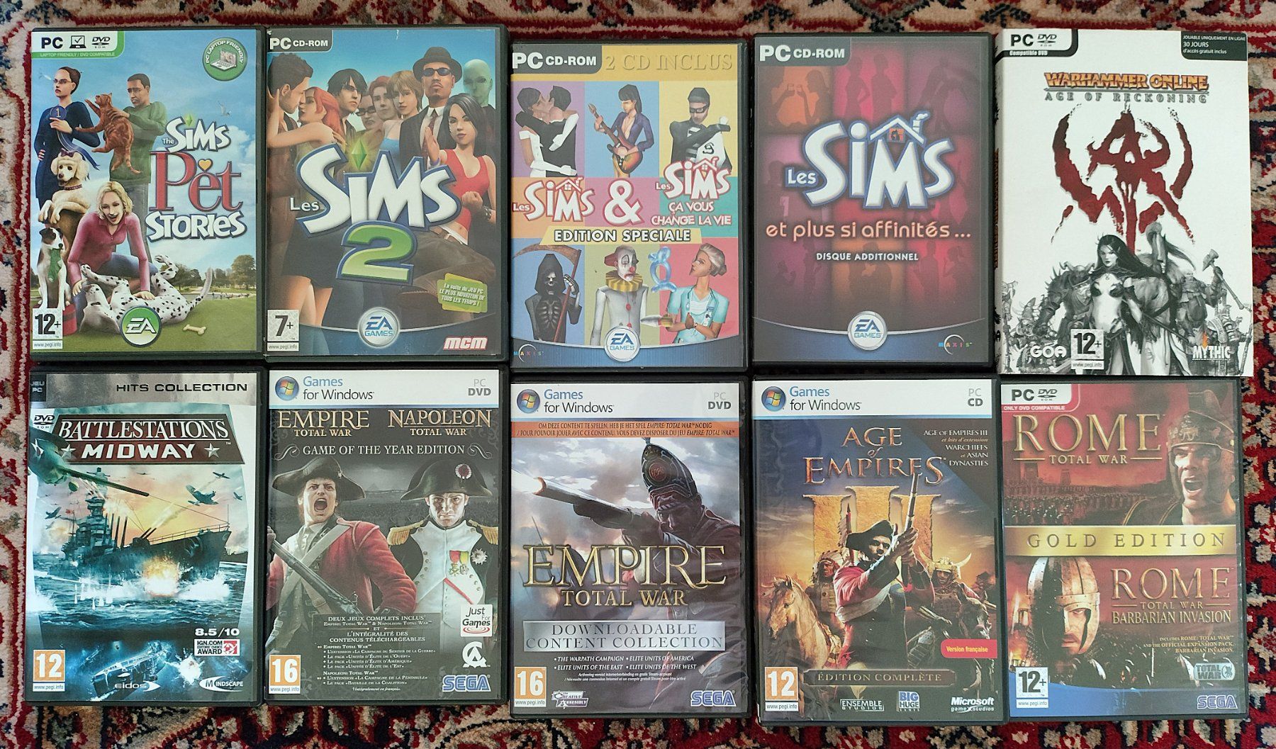 Jeux: Lot 10 jeux PC – D'occasion à Grandson par proekt