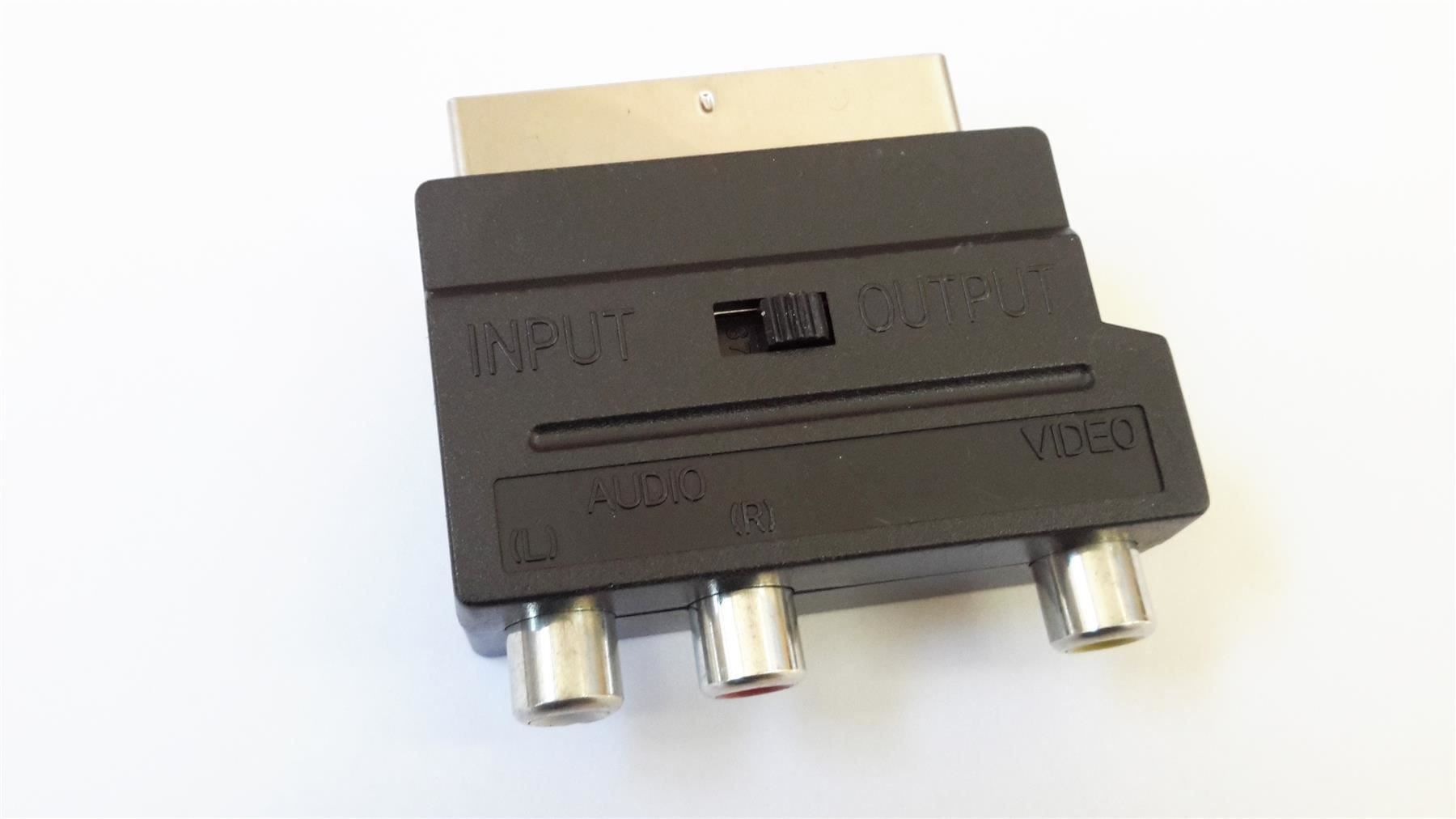 Unità & Adattatore: Adapter Scart auf 3x Cinch mit Switch – Nuovo e nell'imballaggio originale da St. Gallen venduto da cointec 2