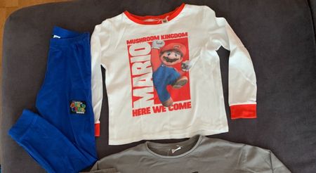 Supermario langarm Pyjama Kinder Gr.122/128