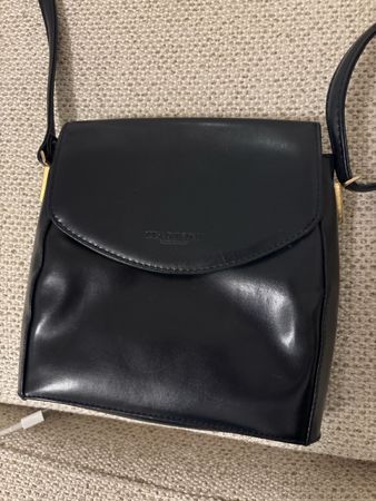 Borsa Luigi Dal Ponte usata, vera pelle nera, ideale per l'a
