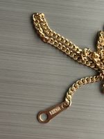 18K echtes Gold Halskette