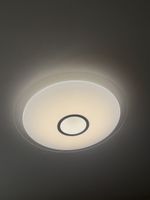 Deckenleuchte LED rund weiss mit Dekor guter Zustand dimmbar
