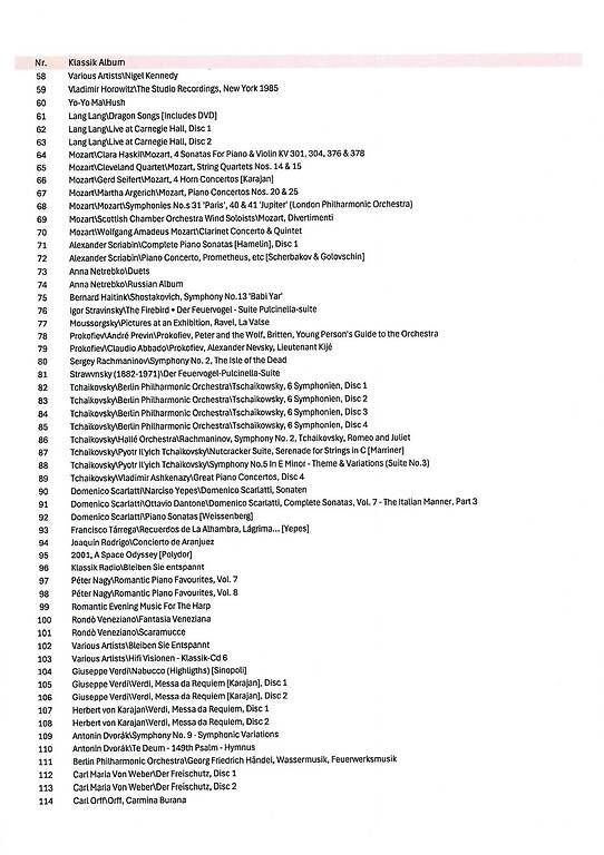 CD: Grosse Sammlung von Klassik CDs (gebraucht) – Usato da Güttingen venduto da uthomas01 1