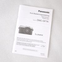 Panasonic Lumix DMC-GF7K DE / IT Manual