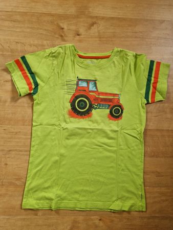 🚜Jako-O T-Shirt Gr. 116/122 mit Traktor Motiv, Top!