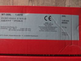 Schweissdraht Edelstahl 1.4316, Ø:1.0mm, 15 Kg Spule