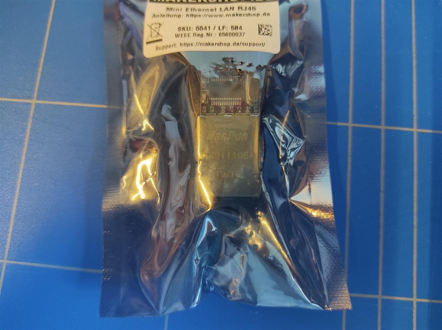 Componenti elettronici: Mini Ethernet LAN RJ45 Netzwerk Modul – Nuovo e nell'imballaggio originale da Beckenried venduto da SCHEMA79