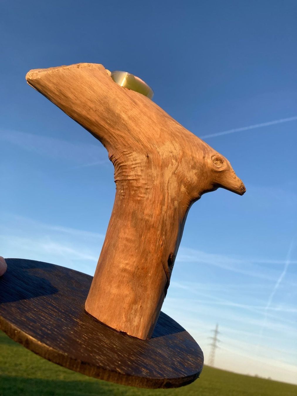 Kerzenständer: Kerzenhalter Schwemmholz Vogel Handarbeit – Gebraucht aus Subingen von Etageren 1