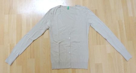 Benetton - Strick-Cardigan - beige - Grösse M