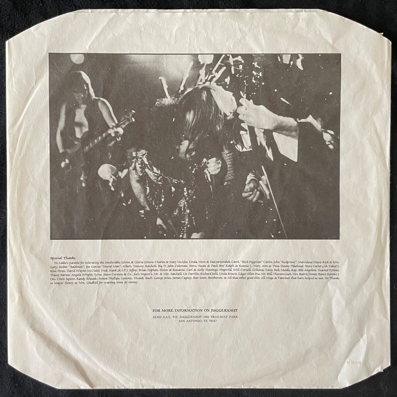 Dischi in vinile: Juggernaut – Baptism Under Fire - LP - 1986 - First Press – Usato da Uster venduto da Zardodel 6