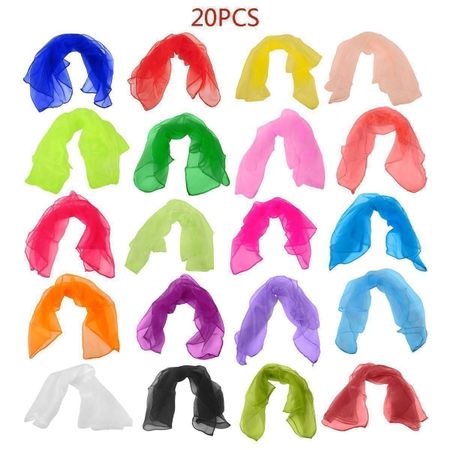 20 pcs Jongliertücher Schals Tanztücher