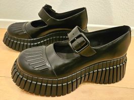 Schwarze Camper Plateau Schuhe Gr. 39, neuwertig