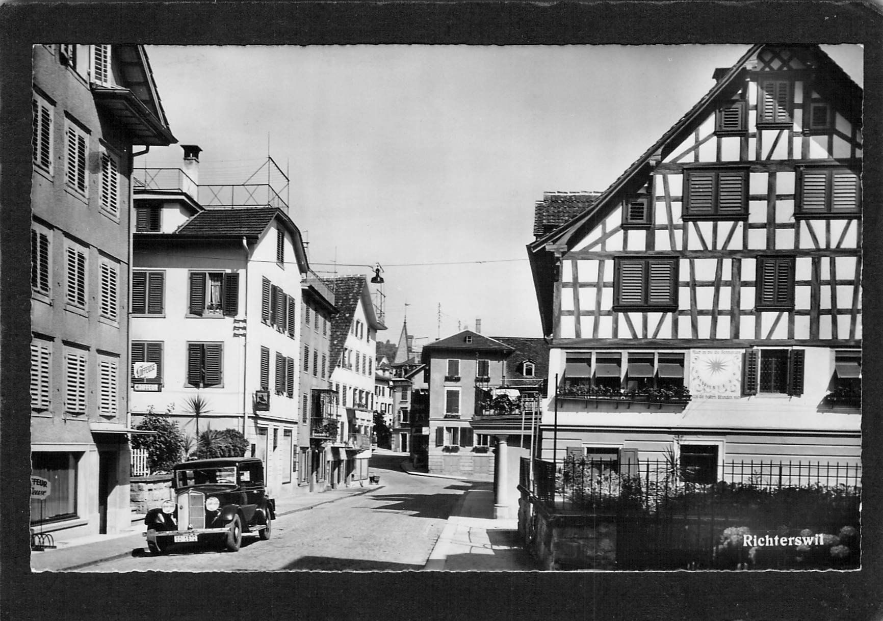 Cartoline postali: Richterswil ZH , Oldtimer SO 1572 , datiert 1948 – Usato da Reichenburg venduto da Pipo-67