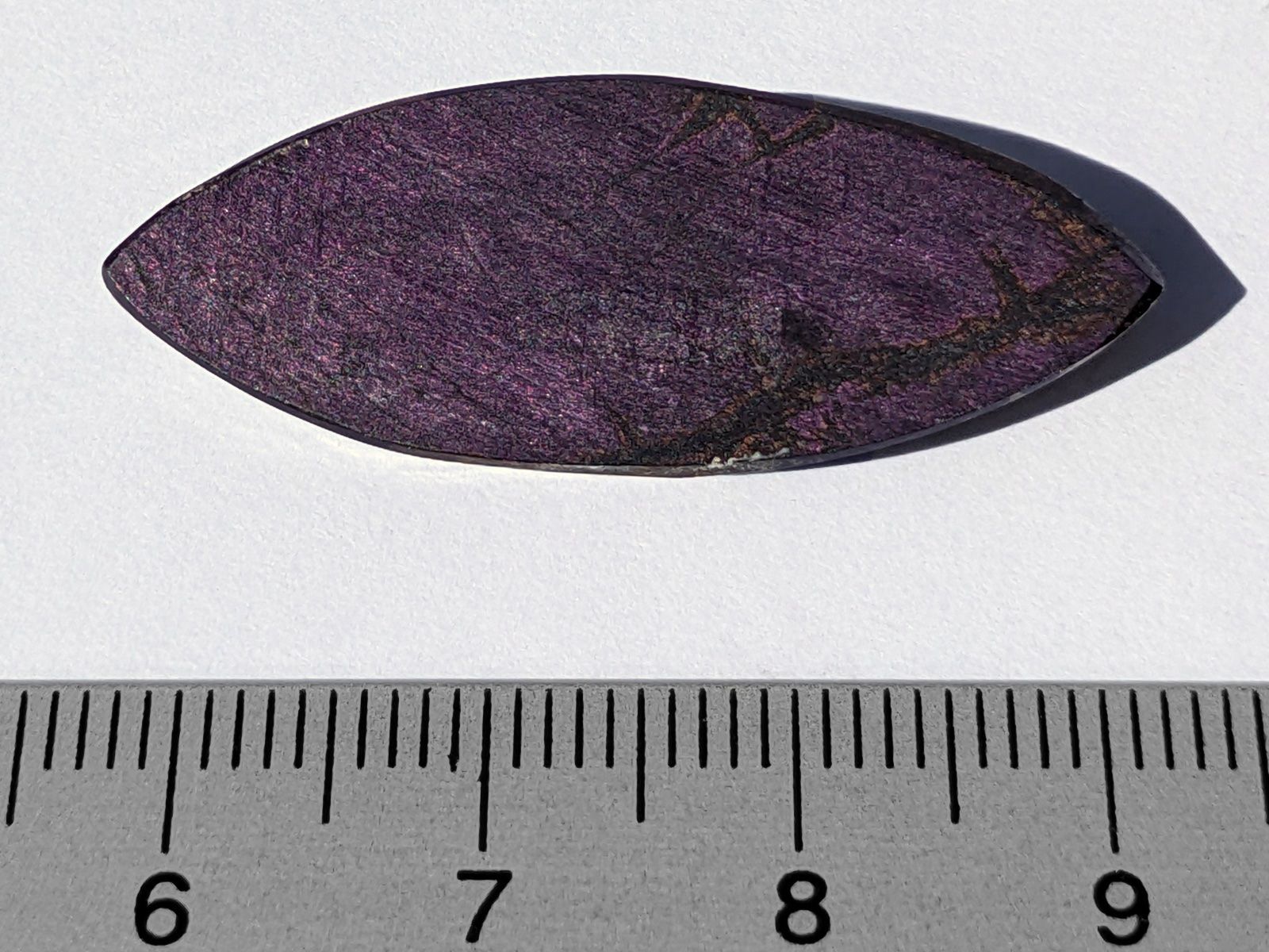 Minerali & Pietre curative: Purpurit Cabochon 35mm, 25.35ct – Nuovo e nell'imballaggio originale da Meilen venduto da StoneGarden 1