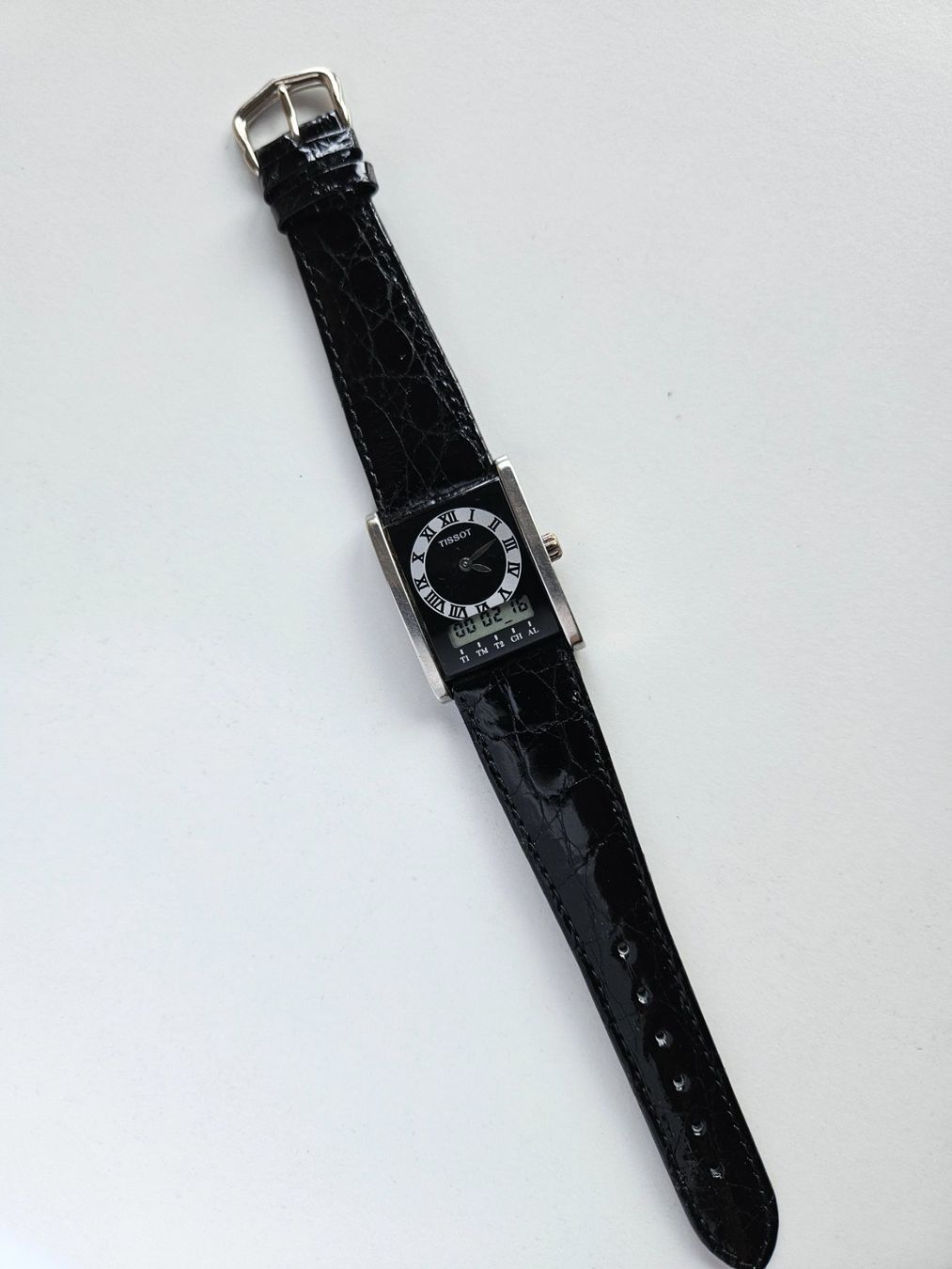 Tissot Orologi: 810 Tissot Two Timer schwarz Quartz – Usato da Berikon venduto da mmm21 3