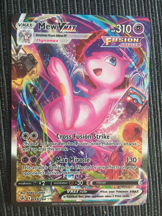 Pokemon Mew Vmax Alternative Fusion Strike Englisch (Neu (gemäss ...