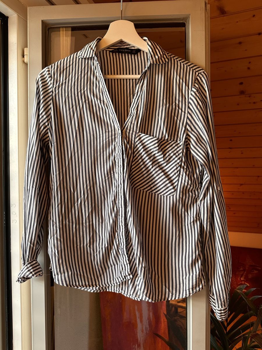 Zara Camicette: Zara Basic Striped Blouse - Size S – Nuovo (secondo la descrizione) da Zürich venduto da BettinaMarie2308
