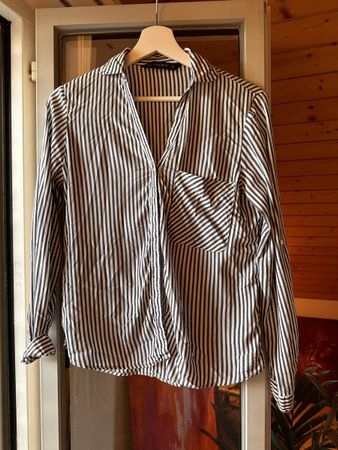 Zara Basic Striped Blouse - Size S