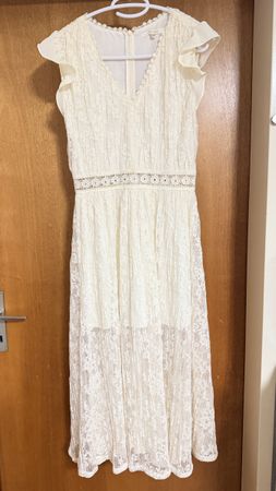 Ivory Lace Summer Dress - Brand New, Size Small, Cute!