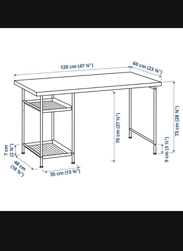 Ikea Scrivanie: Ikea Schreibtisch und Drehstuhl – Nuovo (secondo la descrizione) da Uzwil venduto da surmankun 4