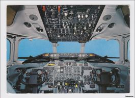 Swissair DC 9 // Cockpit einer DC 9 der Swissair