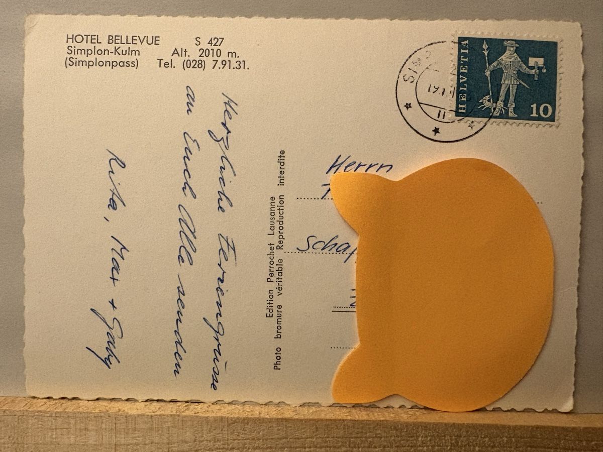 Cartoline postali: AK von Hotel Bellevue Simplonpass – Usato da Rümlang venduto da Kartenpost1 1