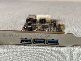 PCIe USB 3.0 Erweiterungskarte 3x USB