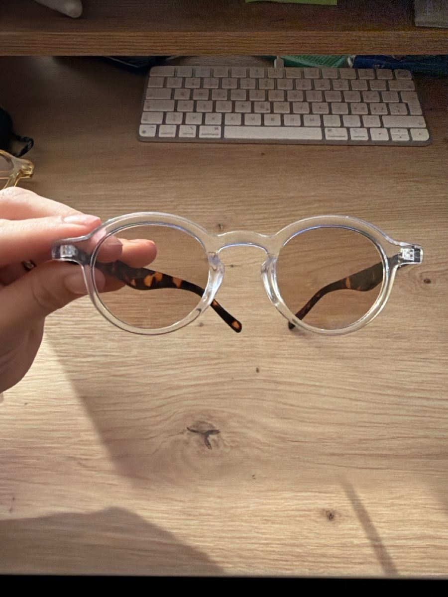 Lunettes & Verres: Round Sunglasses Transparent Frame Tortoise  – Neuf (Voir description) à Hausen AG par nik_9sg2 2