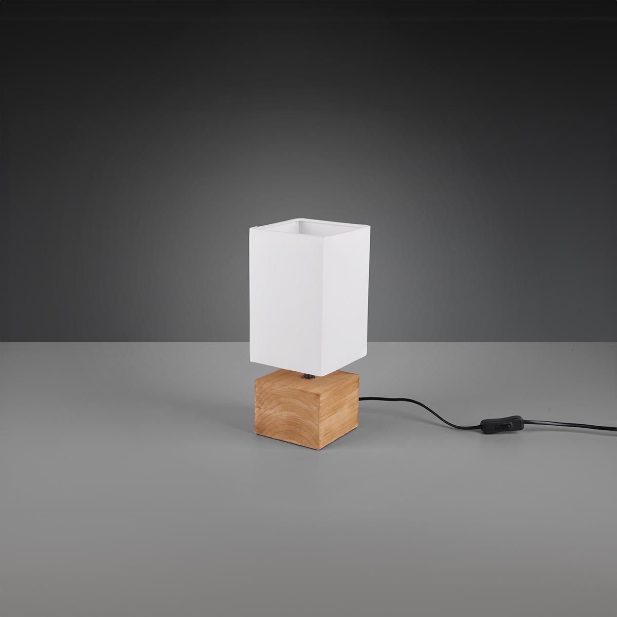 Lampade: Tischleuchte, Holz, Stoff,  30 cm Höhe – Nuovo (secondo la descrizione) da Kreuzlingen venduto da Smart-Light 1