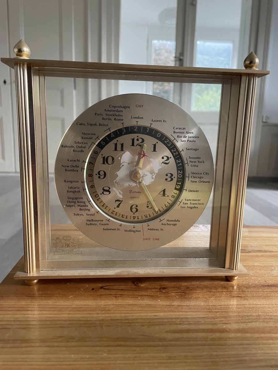 Orologi: Horloge de table world timer Philip Morris – Usato da Sonceboz-Sombeval venduto da dan_yxc9