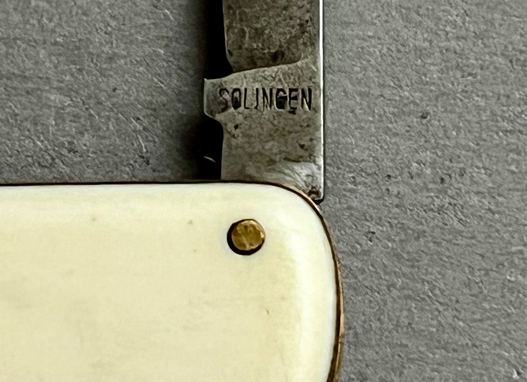 Solingen Coltelli tascabile: Sackmesser Solingen 58 mm - Esso – Usato da Zürich venduto da FV.vintage 2