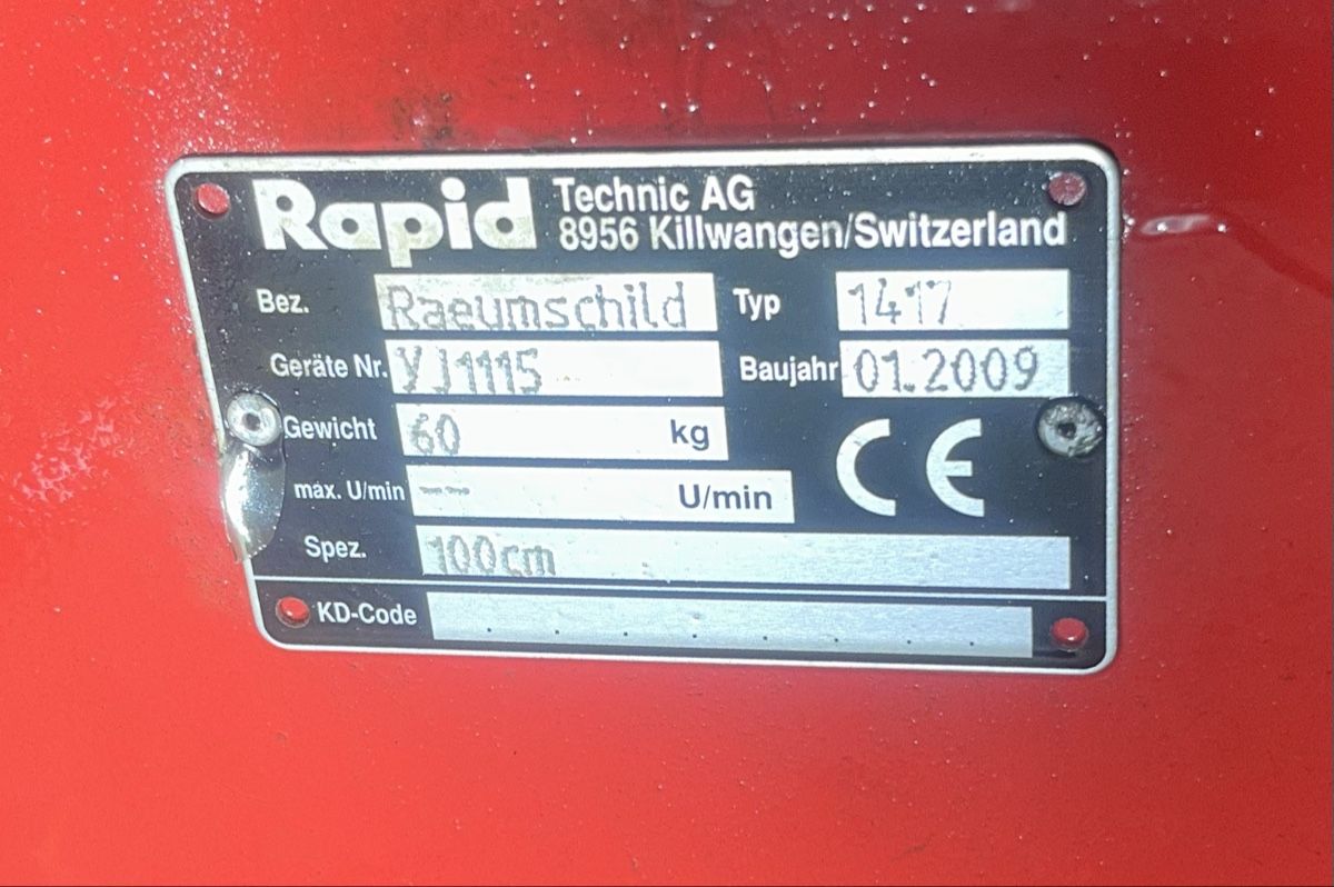 Sgombero neve: Schneepflug zu Rapid Mondo 1m – Usato da Linden venduto da adiieruedi 3