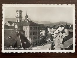 DELÉMONT Grand' Rue et Hotel de ville, animée, 1946