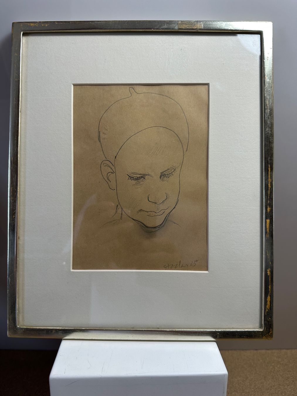 Gemälde: Hans Stocker -  original Zeichnung Sign. – Gebraucht aus arlesheim von Art.en1