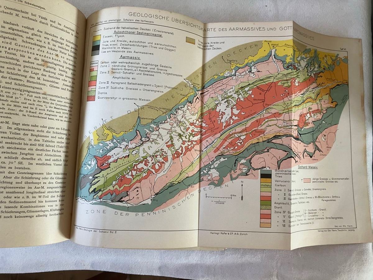 Libri: Albert Heim Geologie der Schweiz – Usato da ZUERICH venduto da Carolus1 8