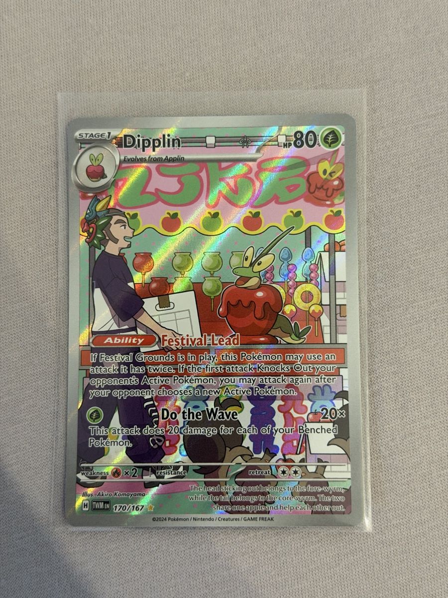 Pokémon Carte collezionabili: Pokémon Dipplin 170/167 Twilight Masquerade – Nuovo (secondo la descrizione) da St. Gallen venduto da Xbylucas