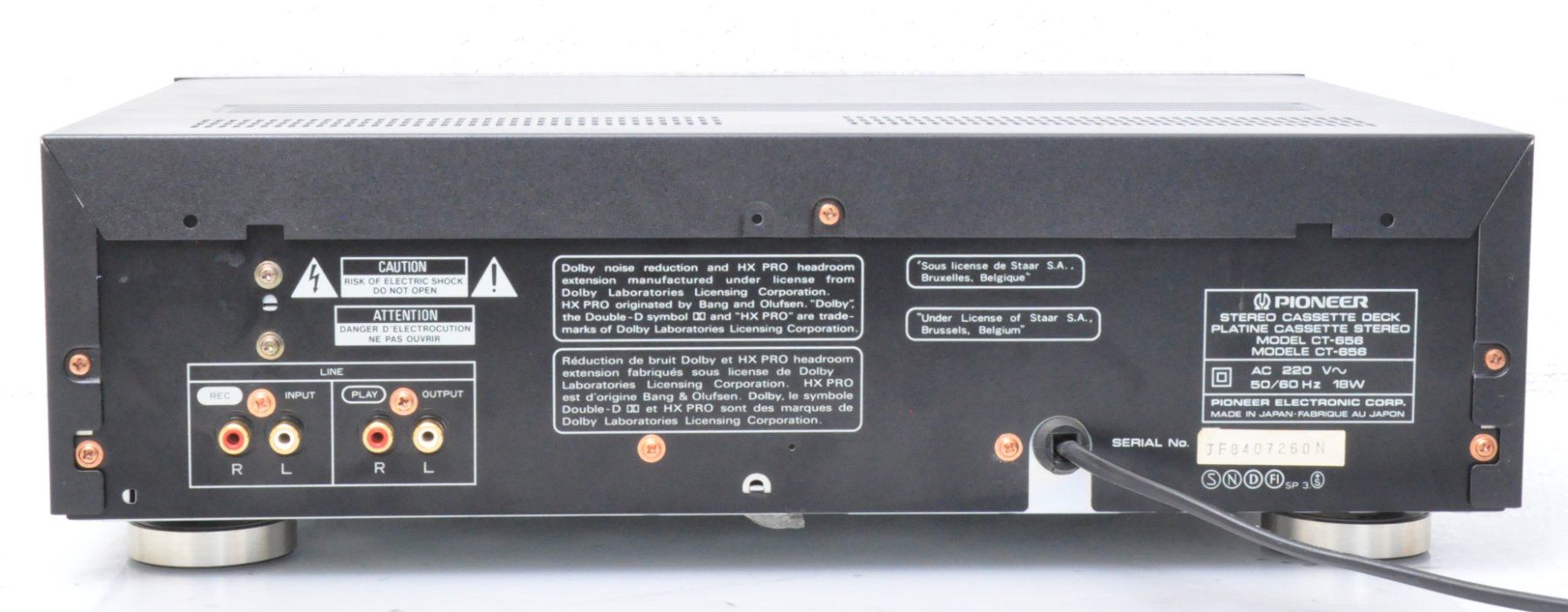 Pioneer Enregistreurs: Pioneer CT-656 cassette deck – D'occasion à Oberglatt ZH par Kumar2 4