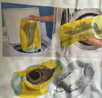 Schuhwaschbeutel, Mikrofaser mit Reisverschluss